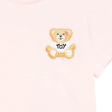 Moschino Kids T-shirt Rosa con Ricamo Toy per Neonate