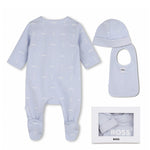 Boss Kids Tutina+ Bavetto + Cappello Blu Cielo All-Over per Bambini