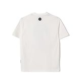 Philipp Plein Kids T-Shirt Bianco con Stampa per Bambino