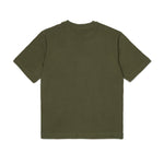 Diesel Kids T-shirt Verde con Stampa Logo Oval D Unisex per Bambini