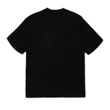 Diesel Kids T-Shirt Nero con Logo in Denim per Bambini