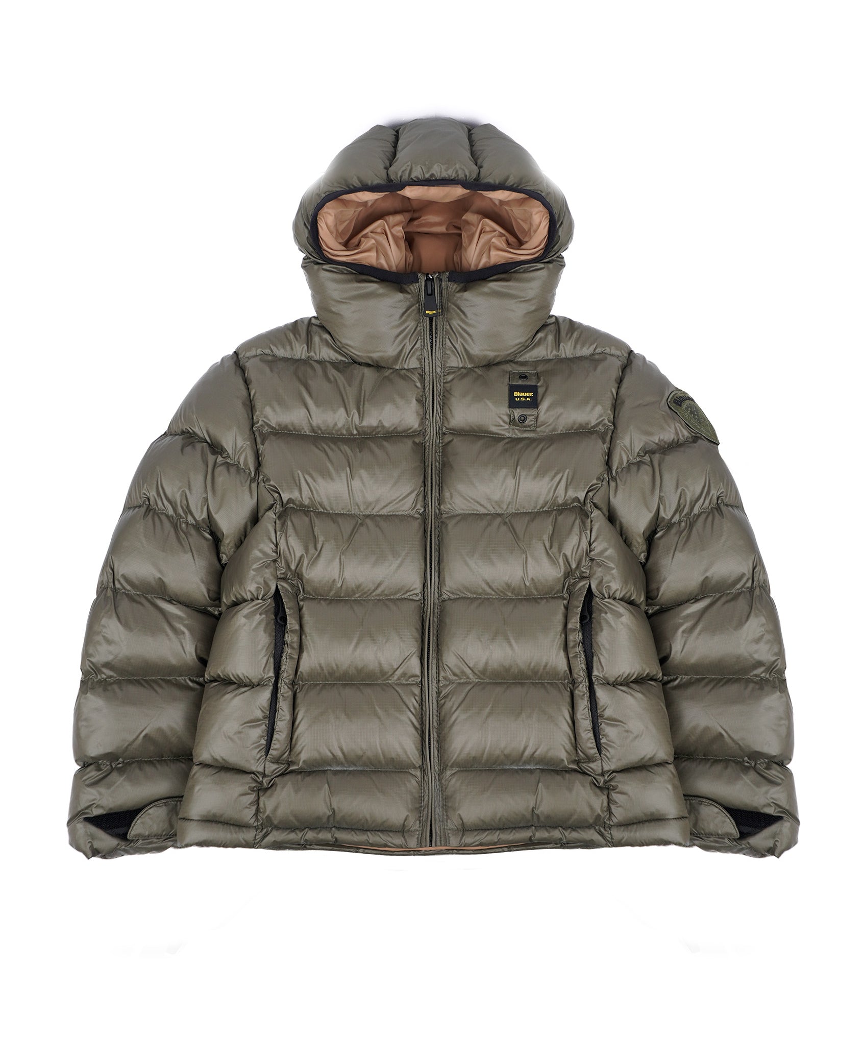 Blauer Kids Giubbino Verde con Cappuccio ANSEL JUNIOR per Bambini