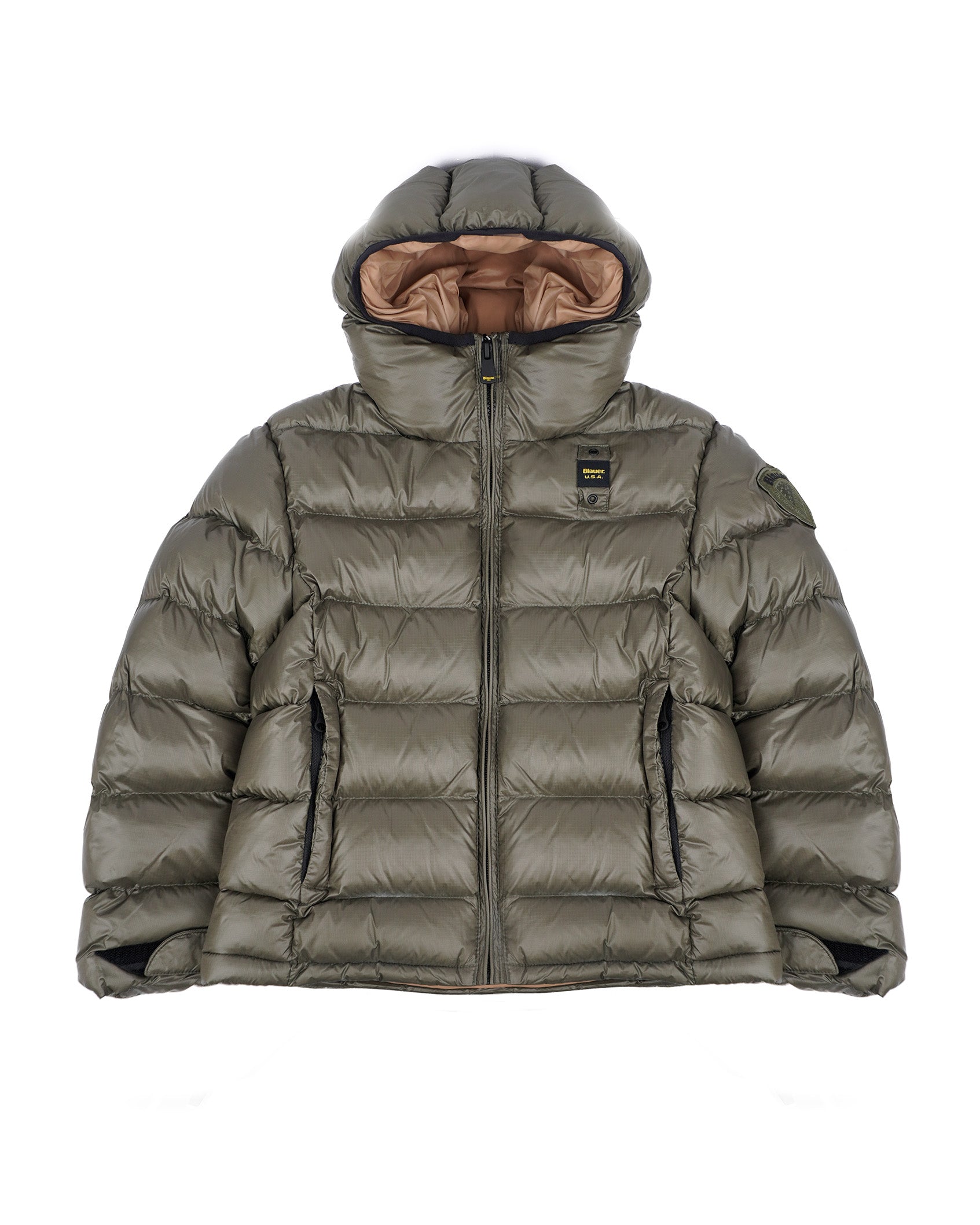 Blauer Kids Giubbino Verde con Cappuccio ANSEL JUNIOR per Bambini