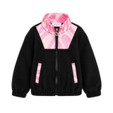 Emilio Pucci Kids Felpa con Zip Nero e Rosa per Bambine