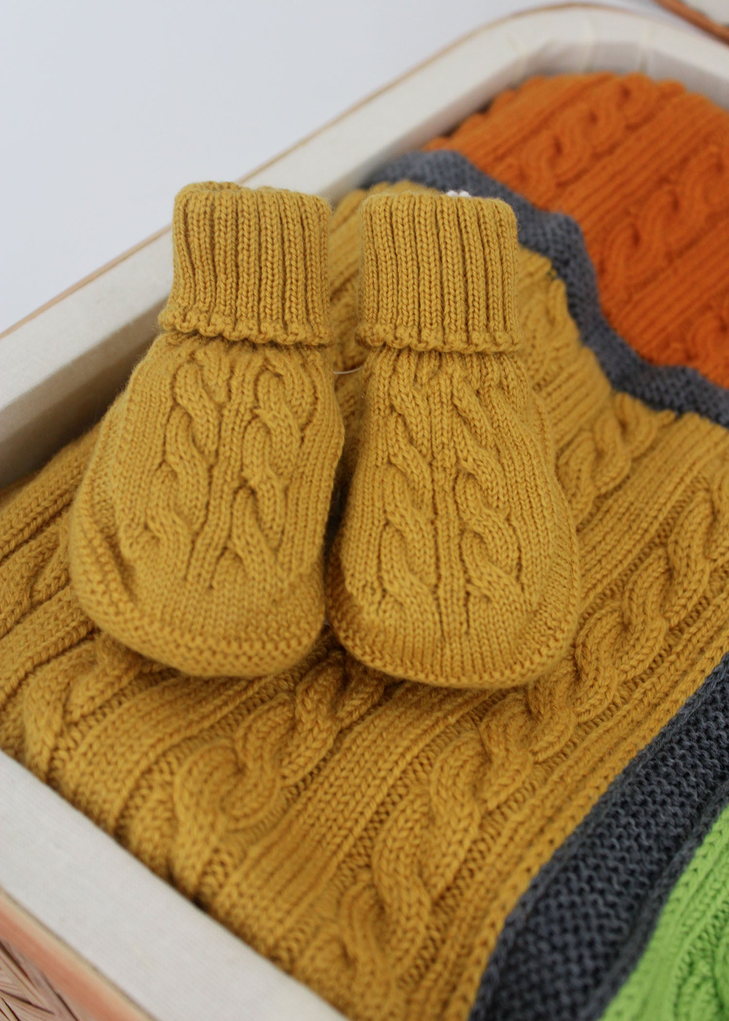 Le Coconne Scarpine Senape per Neonati