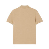 Lacoste Kids Polo Beige con Ricamo Logo per Bambini