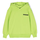 Barrow Kids Felpa con Cappuccio Cedro con Stampa Logo e Smile frontale