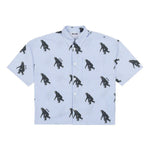 Moschino Kids Camicia a Righe con Stampa Monkey per Bambini