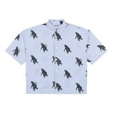 Moschino Kids Camicia a Righe con Stampa Monkey per Bambini