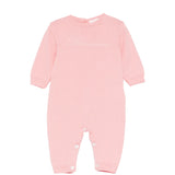 Blumarine Tutina Rosa Bubble con Logo Ricamato per Neonate