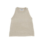 Dondup Kids Canotta Oro Traforata per Bambine