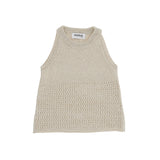 Dondup Kids Canotta Oro Traforata per Bambine