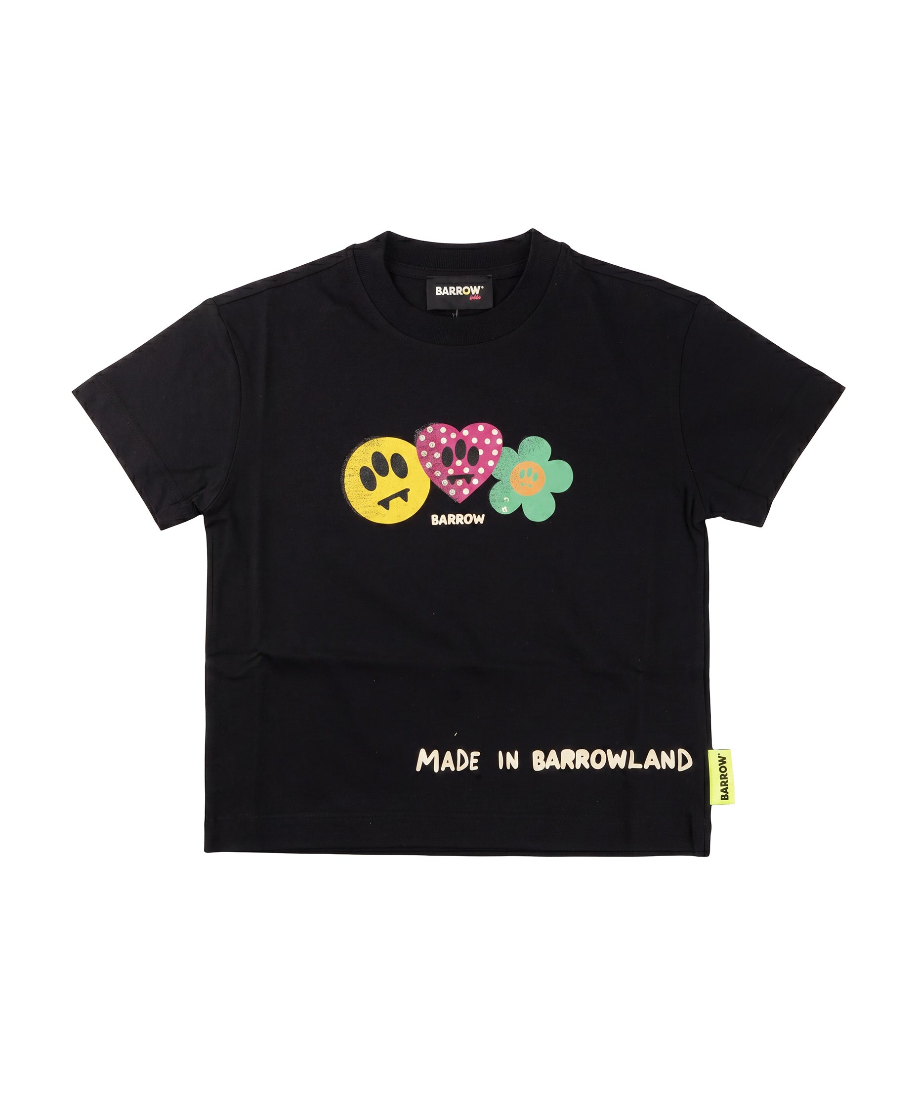 Barrow Kids T-Shirt Nero con Stampa per Bambine