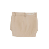 Pinko Kids Gonna in Ecopelle Crema con Spacchi per Bambine