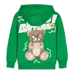 Barrow Kids Felpa con Cappuccio Verde con Stampa per Bambini (retro)