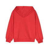 Moschino Kids Felpa Rossa con Cappuccio con Logo Teddy Bear per Bambini (retro)