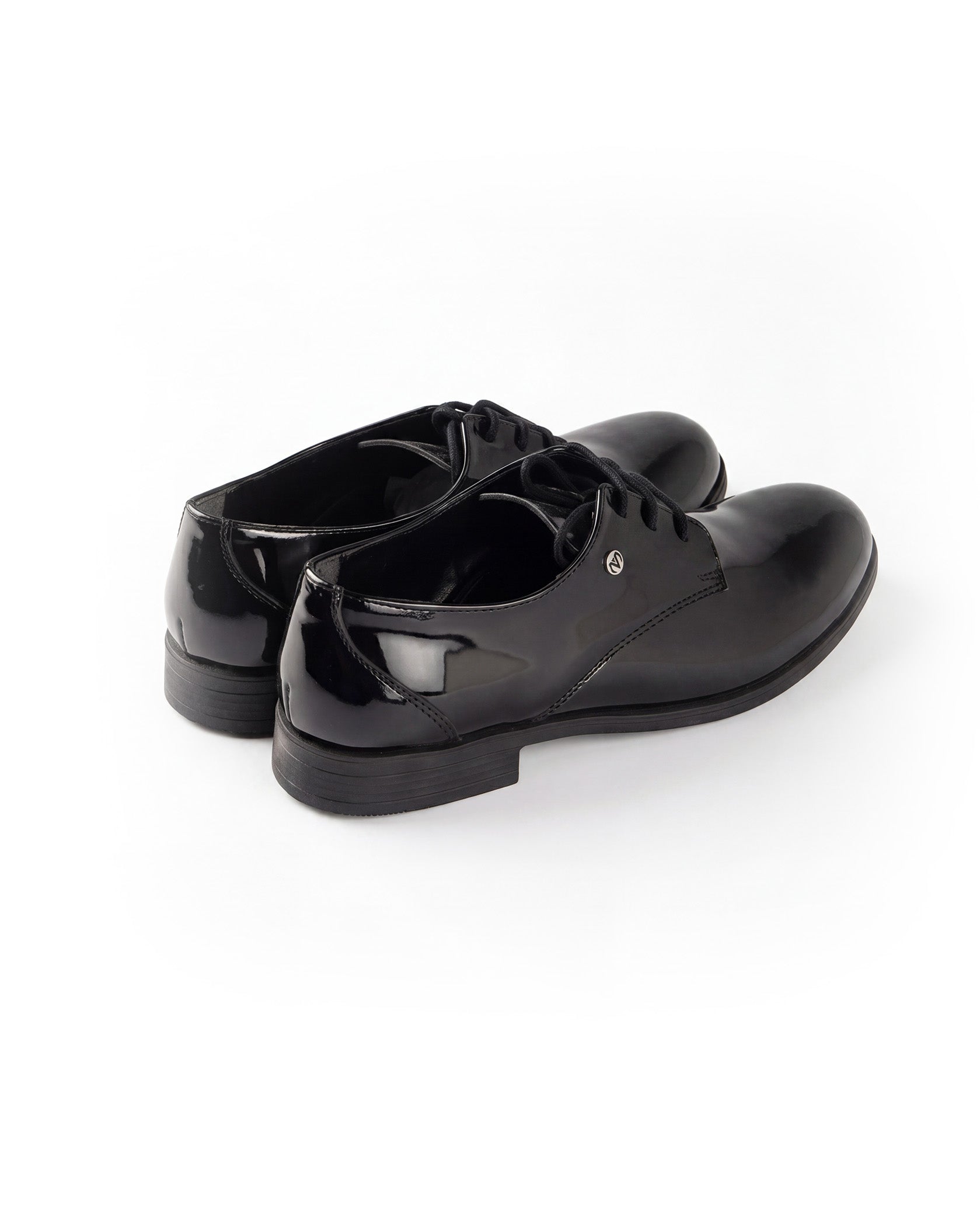 Alessandro Martinez Scarpa Vernice Nero Lucido con Laccio per Bambini