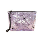 F**K Kids Pochette Fantasia Bandana Rosa con Logo per Bambine