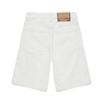 Diesel Kids Bermuda in Denim Bianco Regular Fit per Bambini