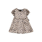 Moschino Kids Abito Nero con Teddy Allover per Neonate