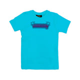 Effek T-shirt Turchese con Stampa per Bambini