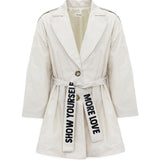 Vicolo Trench Beige con Cintura per Bambine