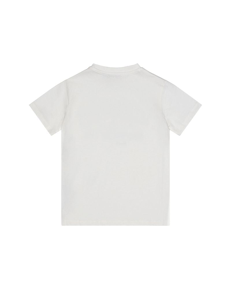 Iceberg Kids T-Shirt Off-White con Stampa Logo Unisex