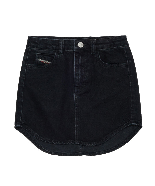 Diesel Kids Gonna in Denim Nero per Bambine