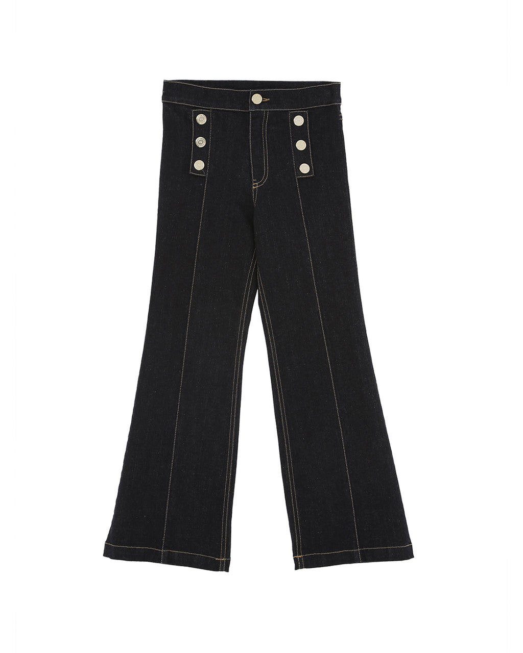 Elisabetta Franchi La Mia Bambina Jeans Flare Denim Scuro per Bambine