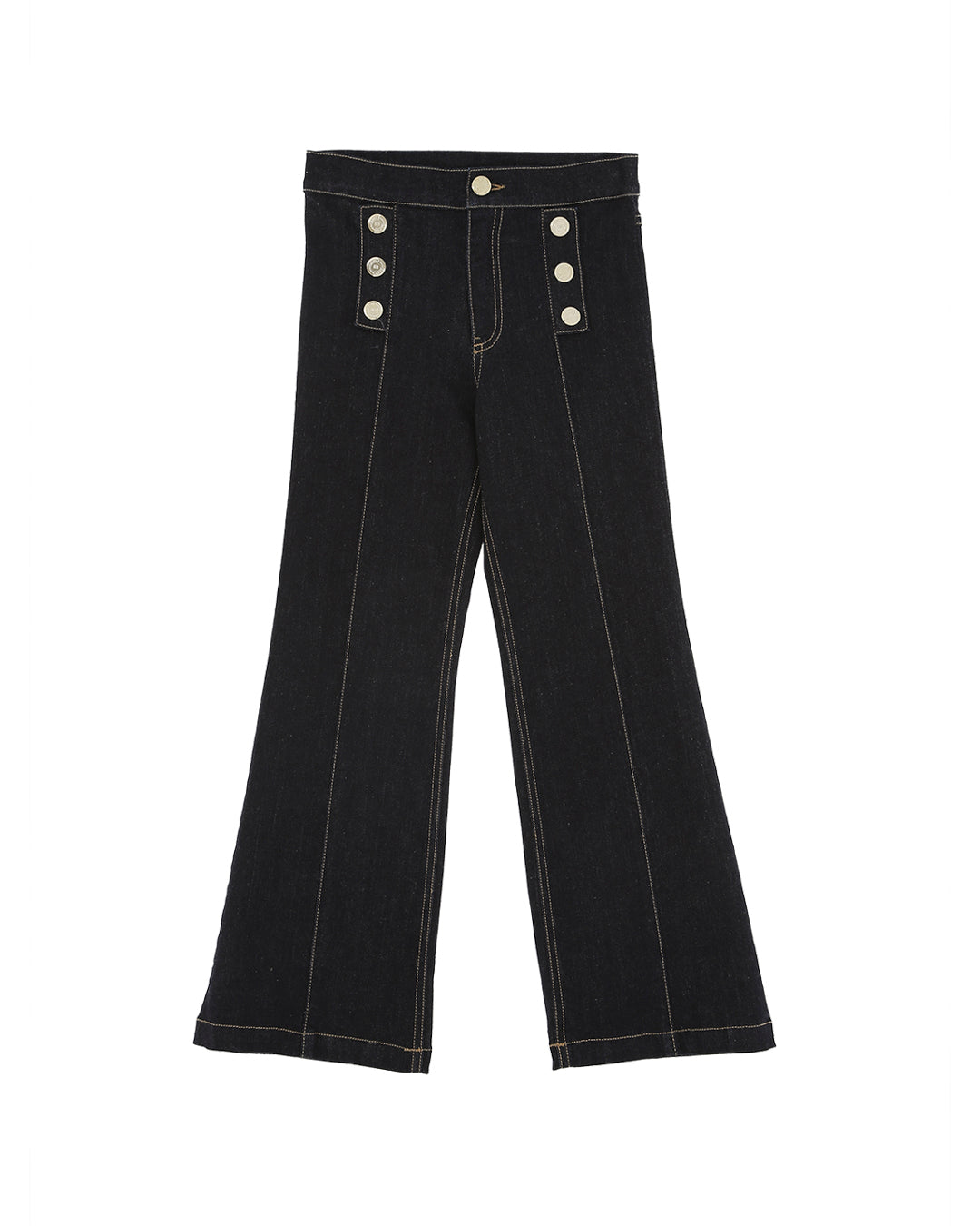 Elisabetta Franchi La Mia Bambina Jeans Flare Denim Scuro per Bambine