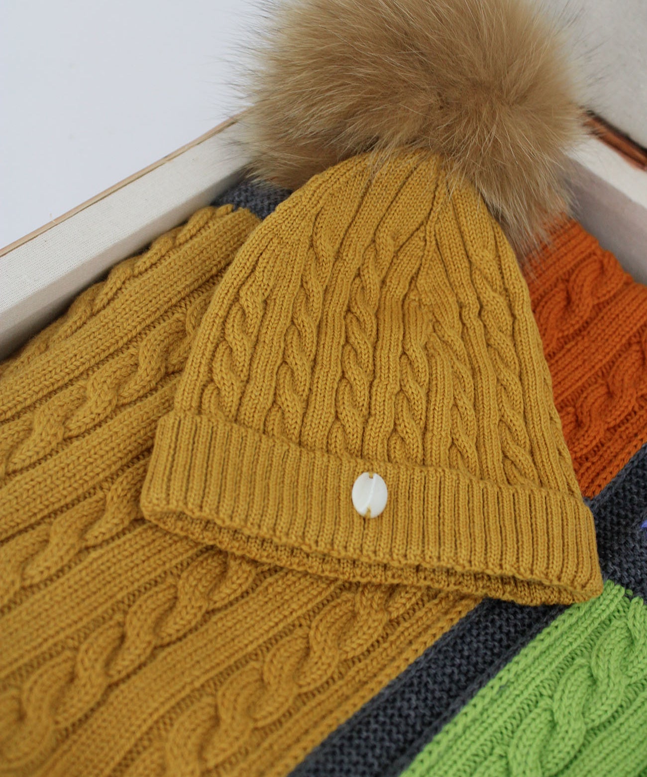 Le Coconne Cappello Senape per Neonati