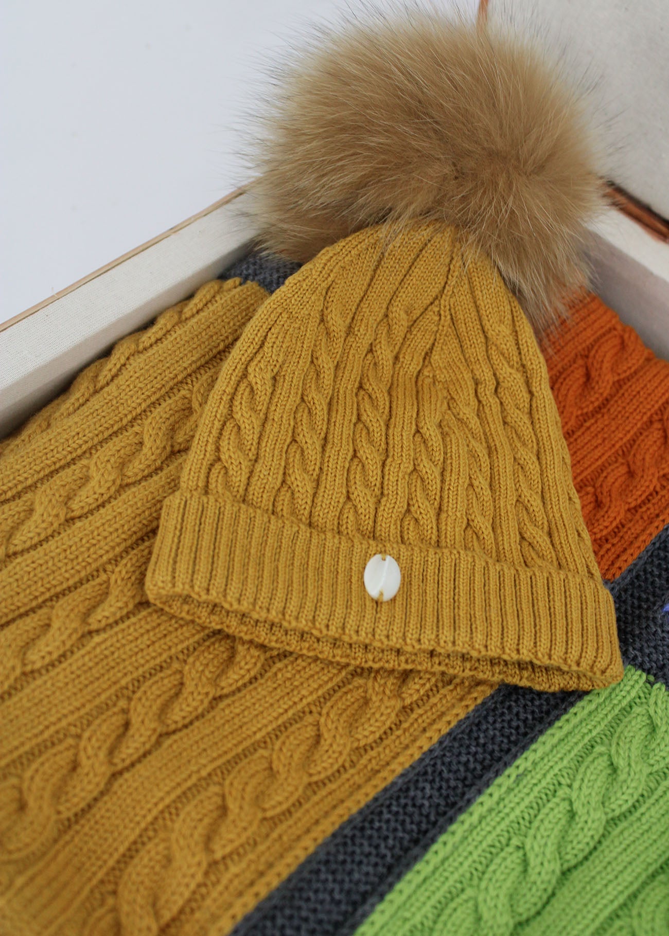 Le Coconne Cappello Senape per Neonati