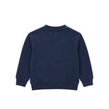 Palm Angels Kids Felpa Blu con Stampa Teddy per Neonati