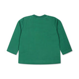 Moschino Kids Blusa Verde con Stampa Logo Teddy Bear per Neonati (retro)