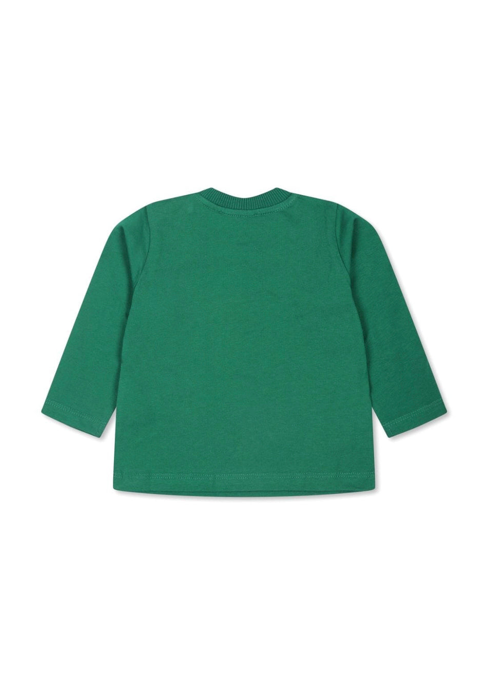 Moschino Kids Blusa Verde con Stampa Logo Teddy Bear per Neonati (retro)