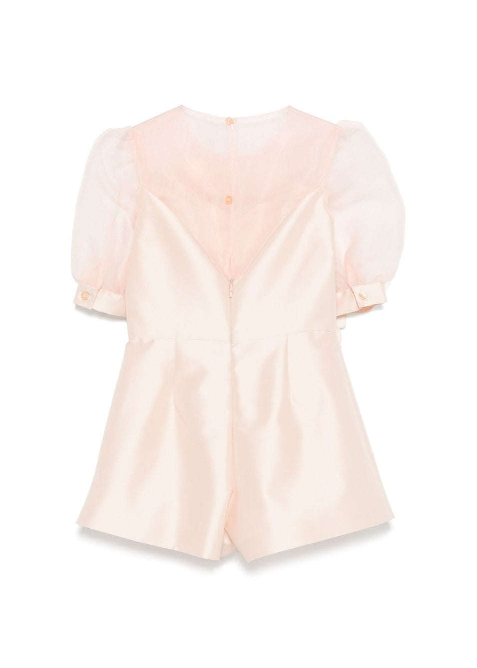 Elisabetta Franchi La Mia Bambina Tuta Mikado Rosa con Applicazione Fiori per Bambine