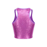 4giveness Kids Top in Pailettes Lilla per Bambine