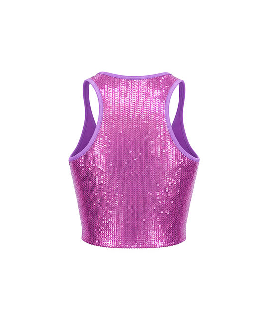 4giveness Kids Top in Pailettes Lilla per Bambine