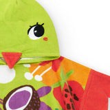 Tuc Tuc Green Birds Print Beach Towel for Baby Girls