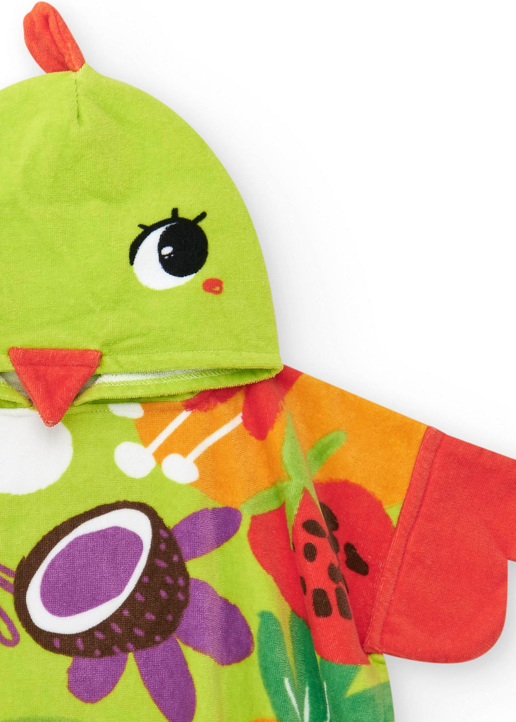 Tuc Tuc Telo Mare Stampa Birds Verde per Neonate