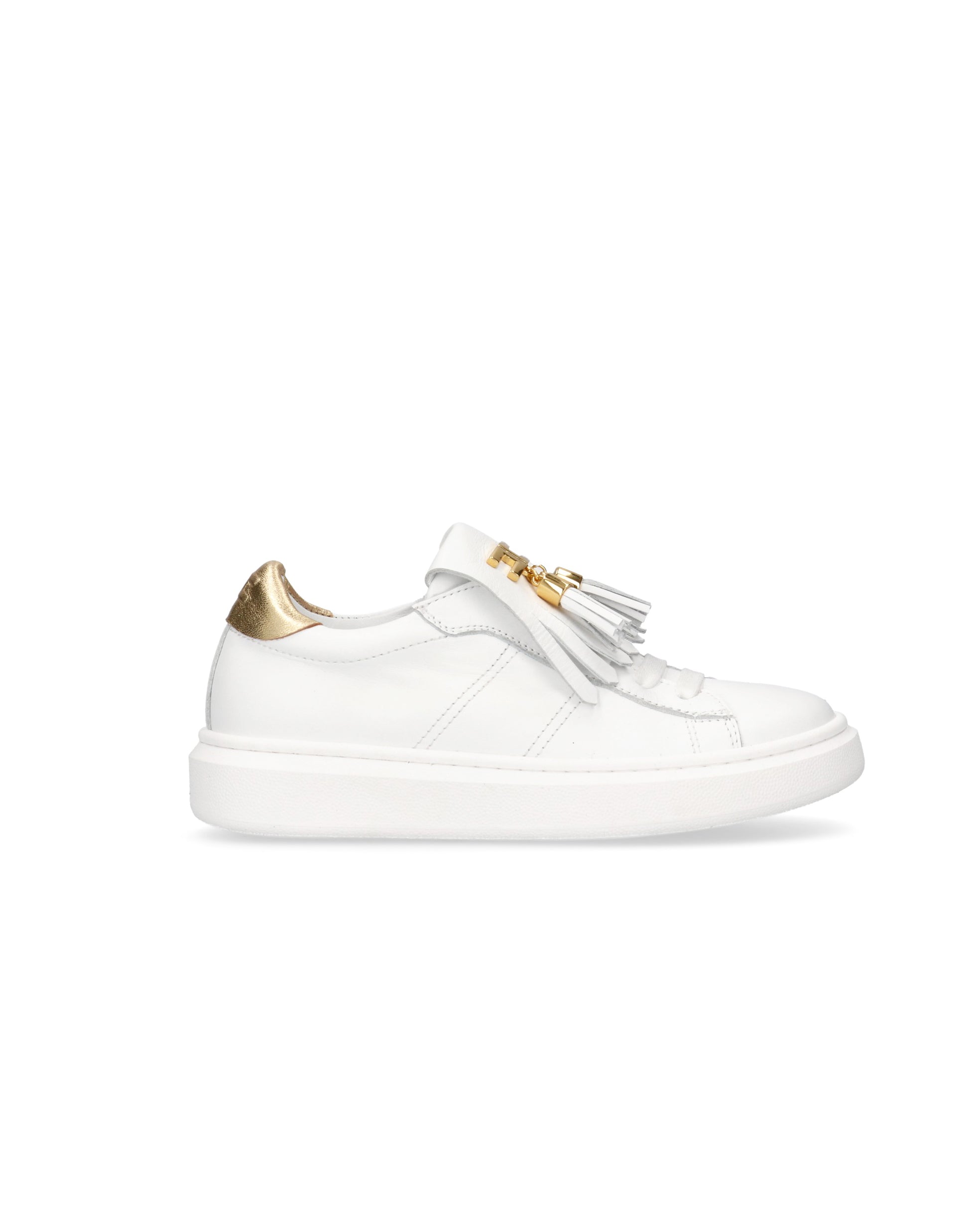 Elisabetta Franchi La Mia Bambina Sneakers Bianca/Oro per Bambine