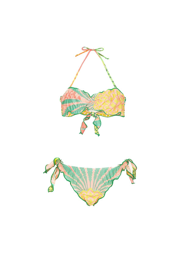 Effek Costume Bikini a Fascia Fantasia Fruit per Bambine
