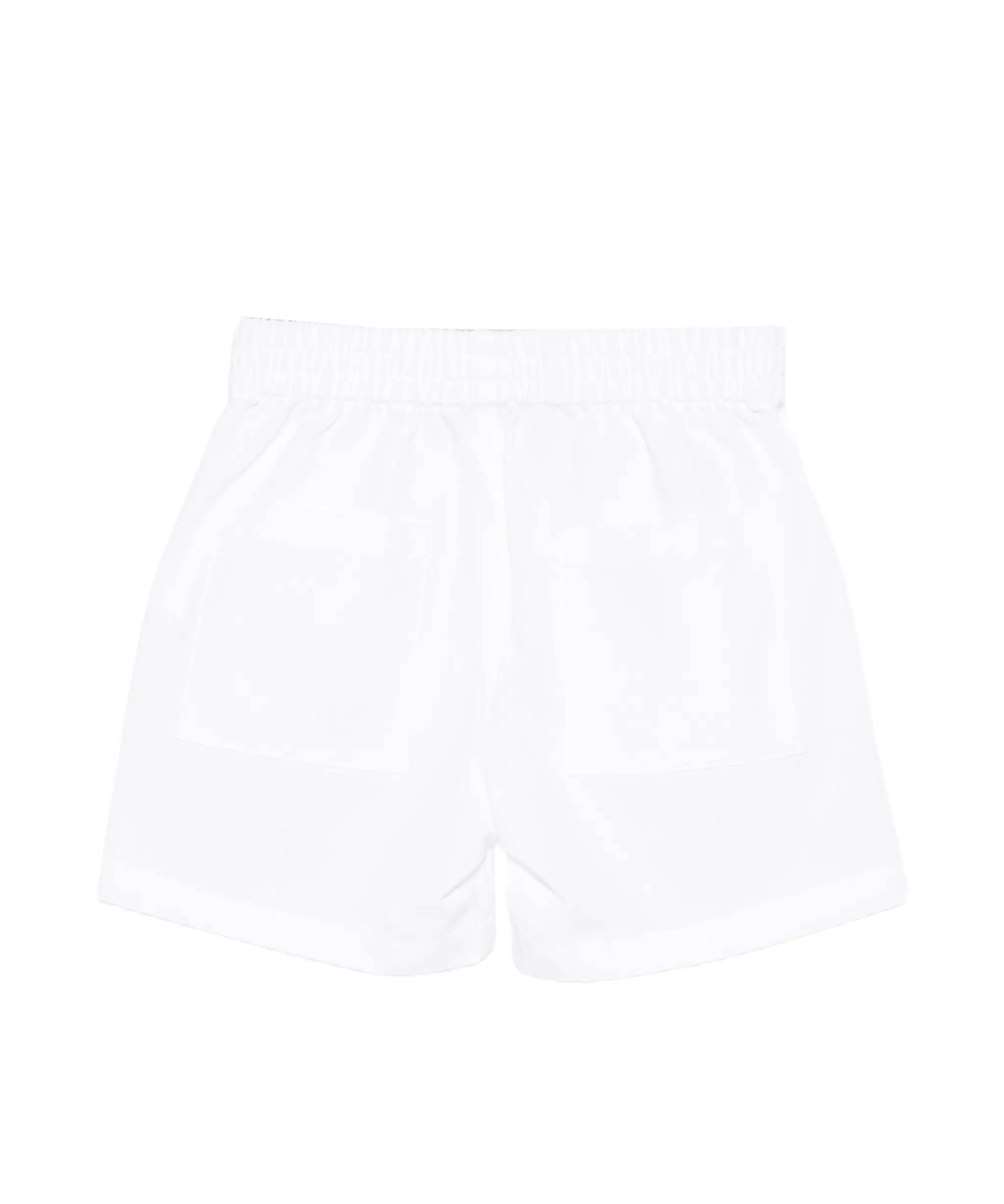 Moschino Kids Short Bianco con Logo Teddy Bear per Neonati