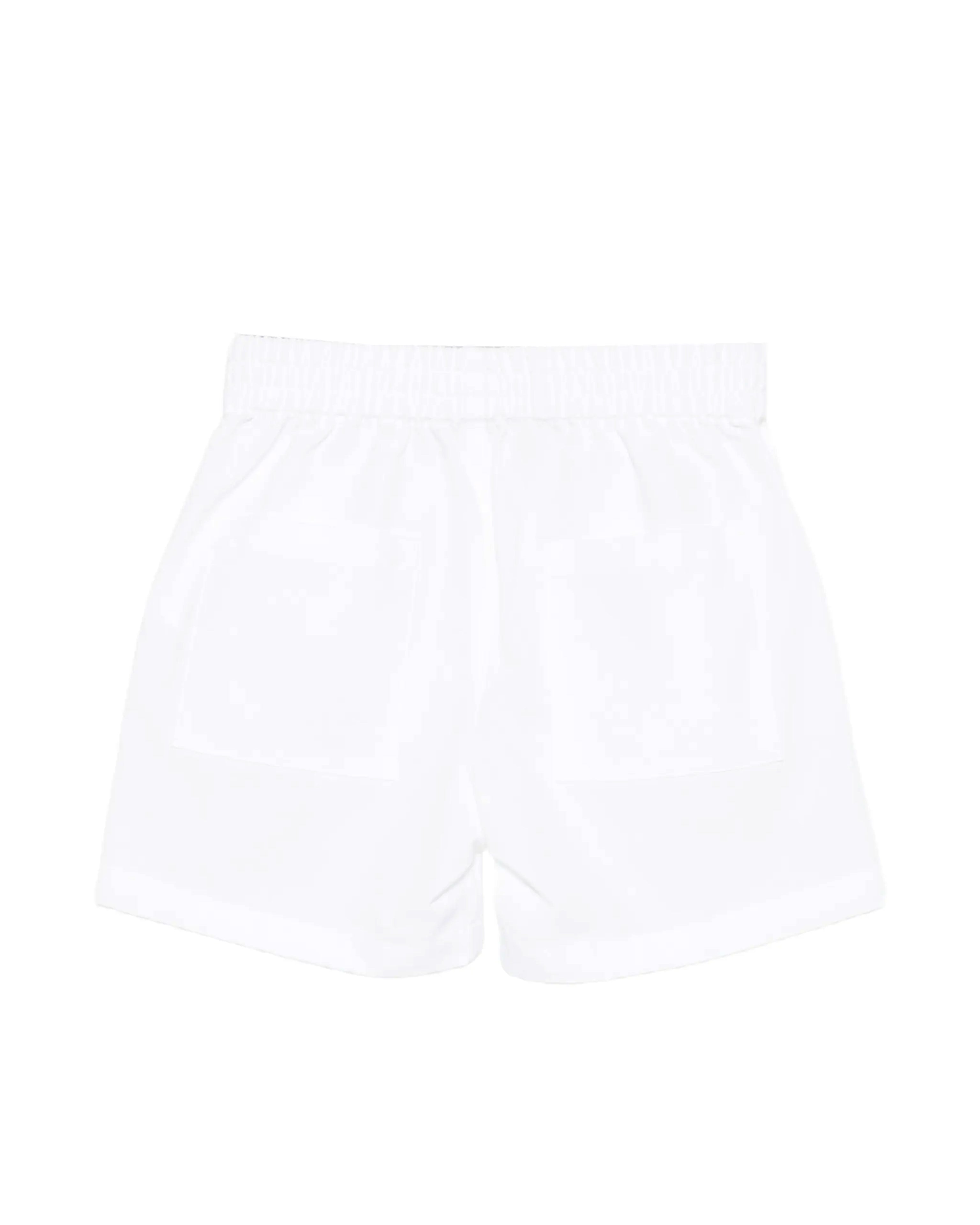 Moschino Kids Short Bianco con Logo Teddy Bear per Neonati