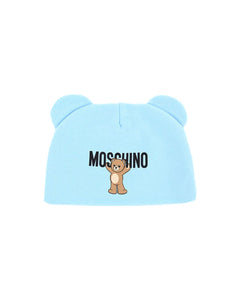 Moschino Kids Cappello con Teddy Ears con Logo per Neonati