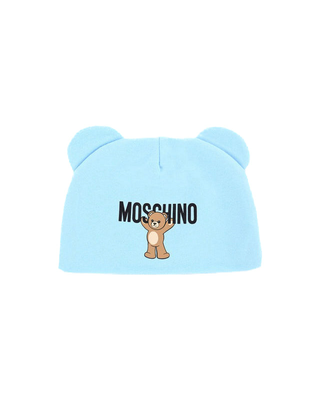 Moschino Kids Cappello con Teddy Ears con Logo per Neonati