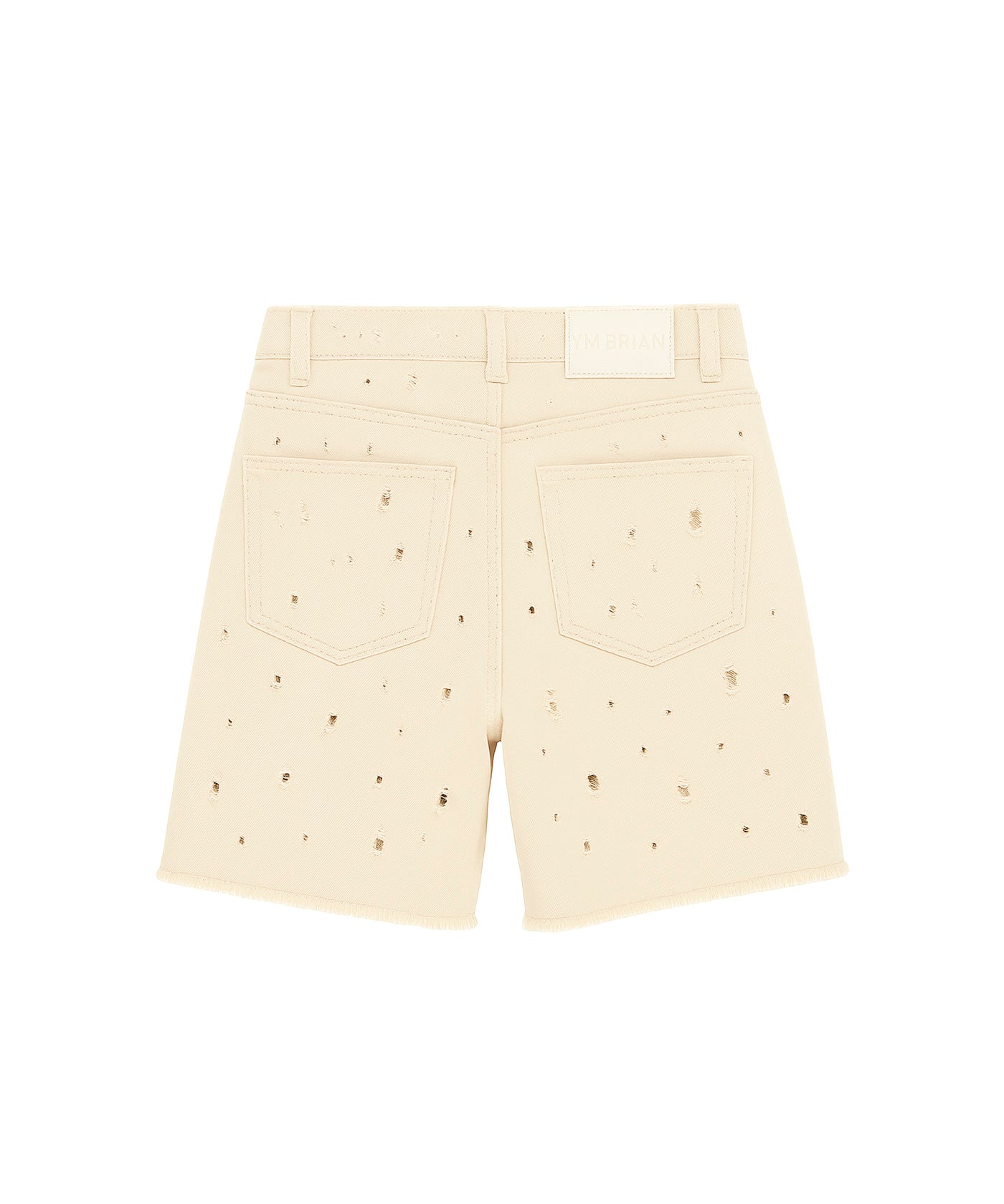 I'm Brian Bermuda Traforato Denim Beige per Bambini