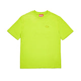 Diesel Kids Apple Green T-shirt with Logo and Macro Oval D for Children