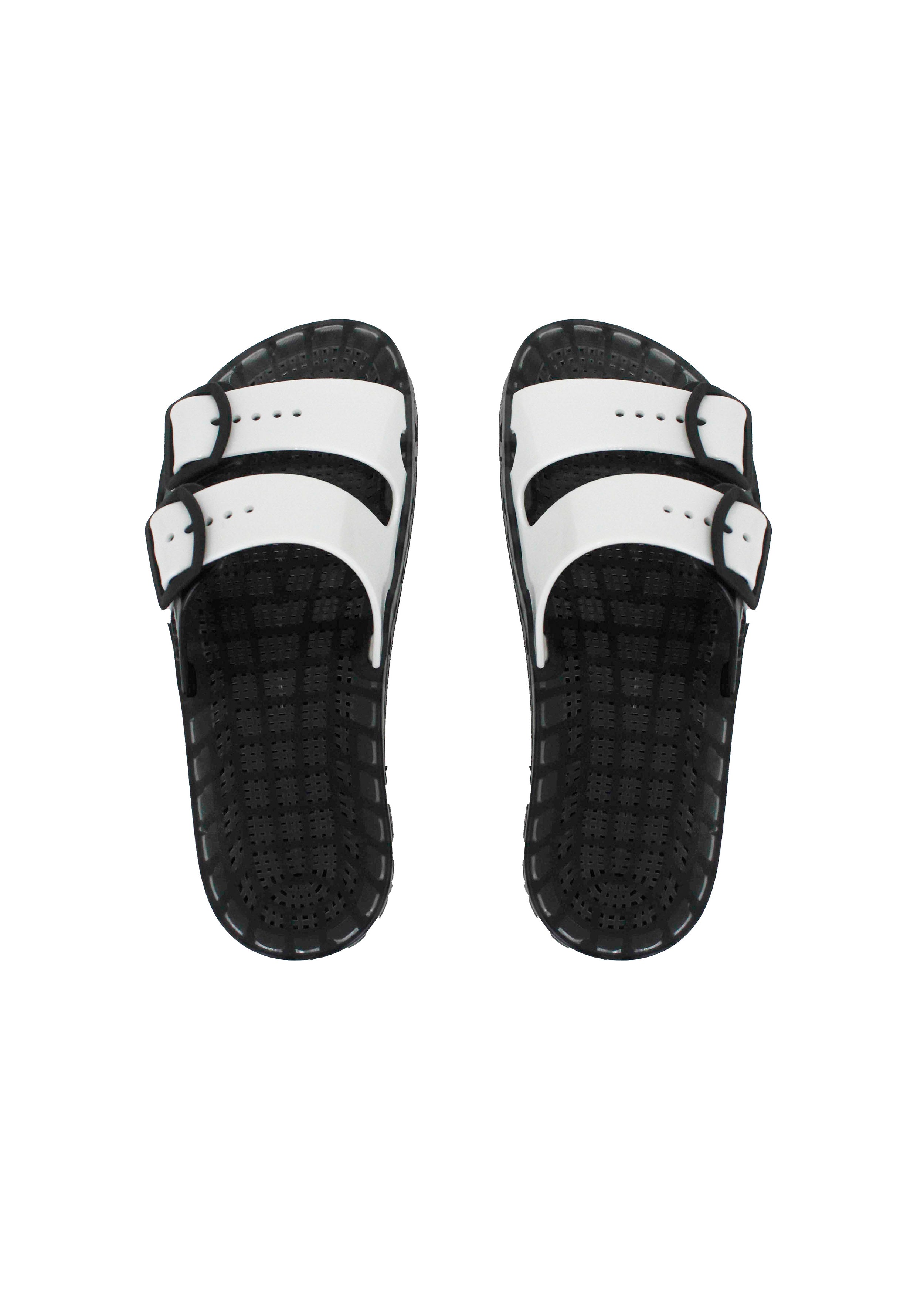 Sensi Kids Black Fluo Sandalo Bianco Doppia Fascia per Bambini