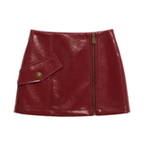 Pinko Kids Gonna Rubino in Vinile con Zip per Bambine